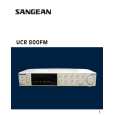SANGEAN UCR800FM Owners Manual